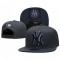 New York Yankees Logo Under Visor Charcoal Snapback Hat