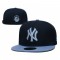 New York Yankees 100th Anniversary 2Tone Black/Sky Blue Snapback Hat