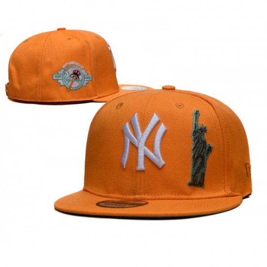 New York Yankees 100th Anniversary Statue of Liberty Orange Snapback Hat