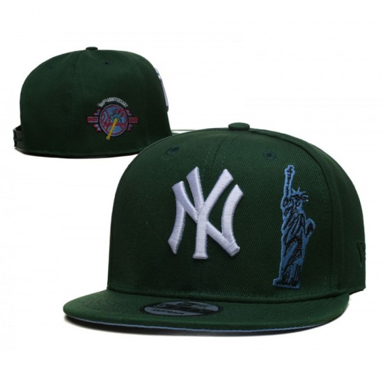 New York Yankees 100th Anniversary Statue of Liberty Green Snapback Hat