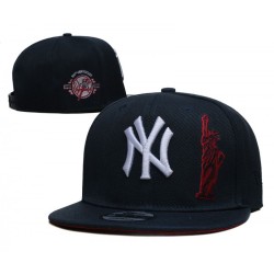 New York Yankees 100th Anniversary Statue of Liberty Black Snapback Hat