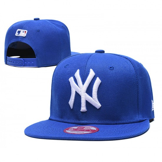 New York Yankees League Essential Blue White Logo Snapback Hat