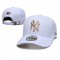 New York Yankees City Name on Visor Edge White Gold Logo Adjustable Hat