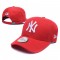 New York Yankees League Essential Red White Logo Adjustable Hat