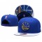 Royal Golden State Warriors Visor Flare Snapback Hat